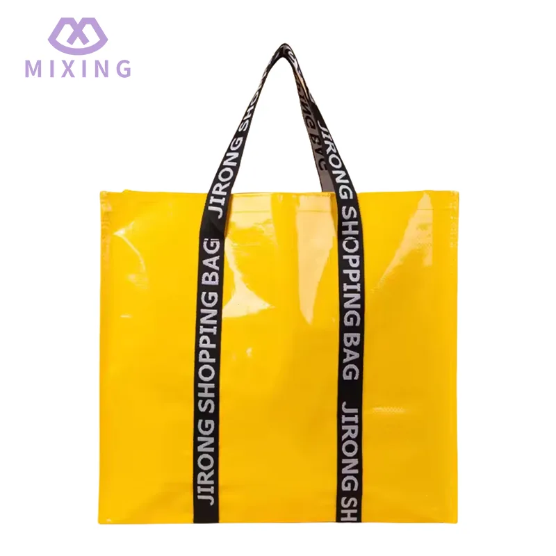 Grand sac cabas tissé en PP pour femme